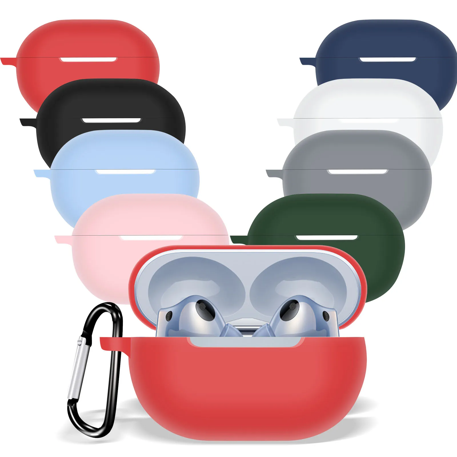 Per Huawei Freebuds Pro 2 Custodia In Silicone Per Auricolari Per Huawei Freebuds Pro 2 Accessori Per Cuffie Con Gancio