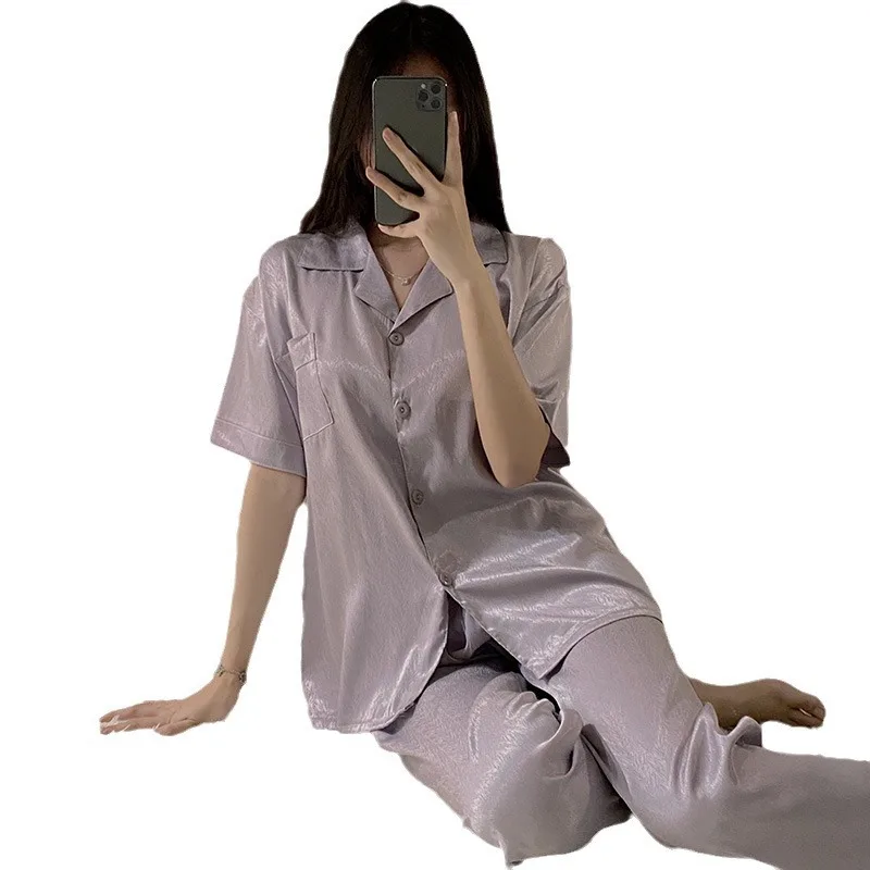 عالية الجودة منامة الإناث الحرير الصيف النساء الجل...