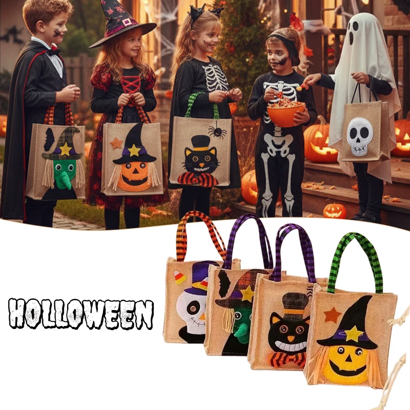 Halloween Gift Bags with Handles for Kids Party Favors