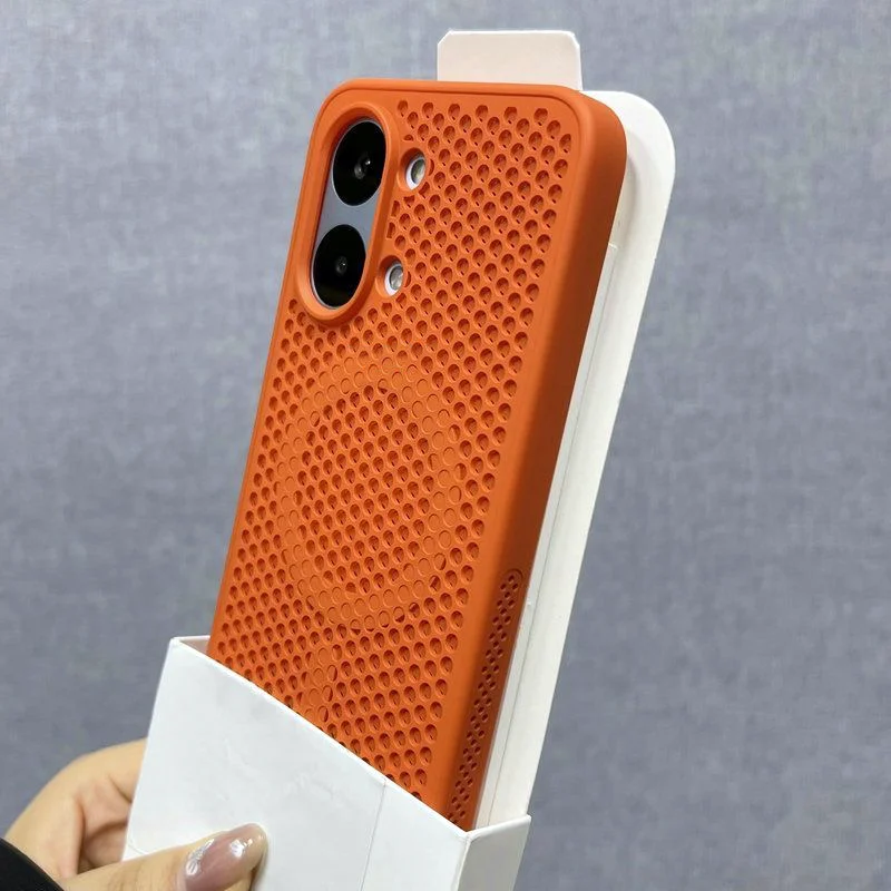 Enhanced Cooling Heat Dissipation Mesh Magnetic Case with Breathable Hard Cover