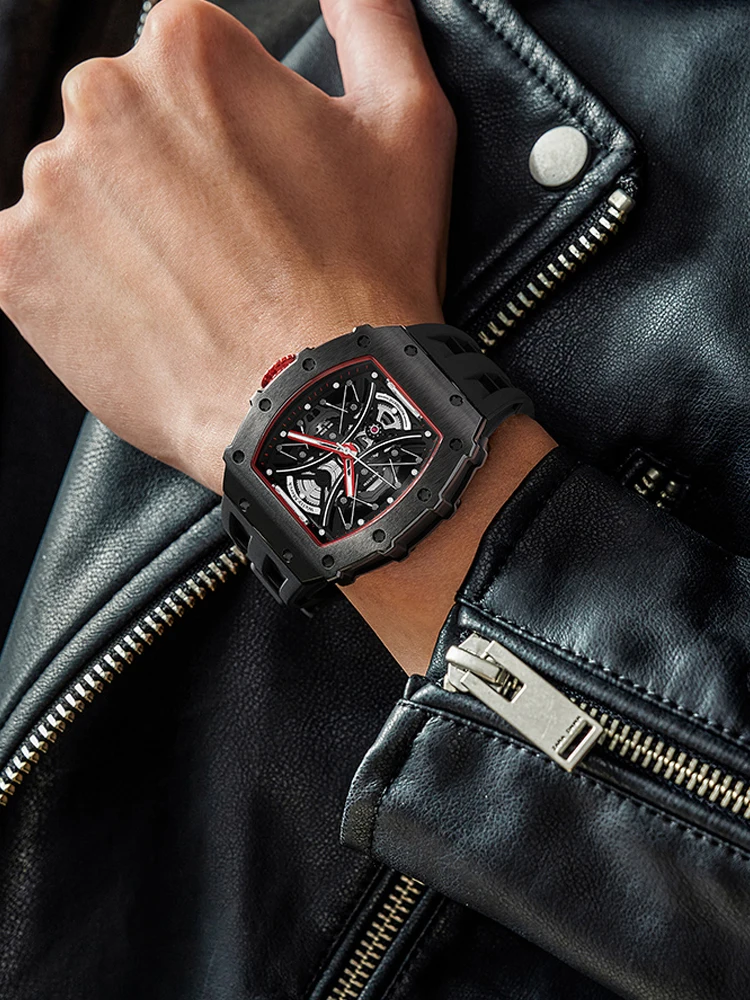 Welly Merck Automatic Mechanical Watches Man European American Business Casual Luxury Luminous MIYOTA 6T28 Waterproof Watch