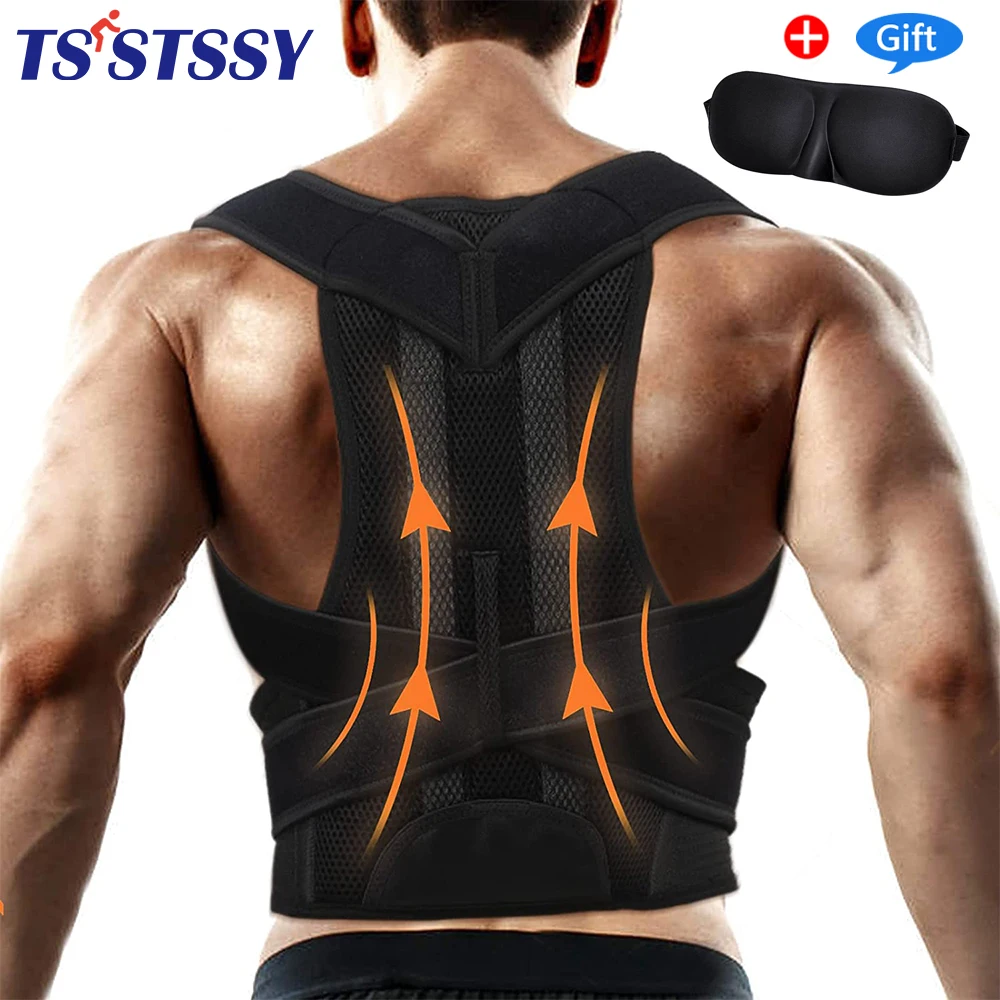 

2023 Back Posture Corrector Shoulder Support Belt Upper and Lower Back Pain Relief Improve Spine Clavicle Brace Posture Vest