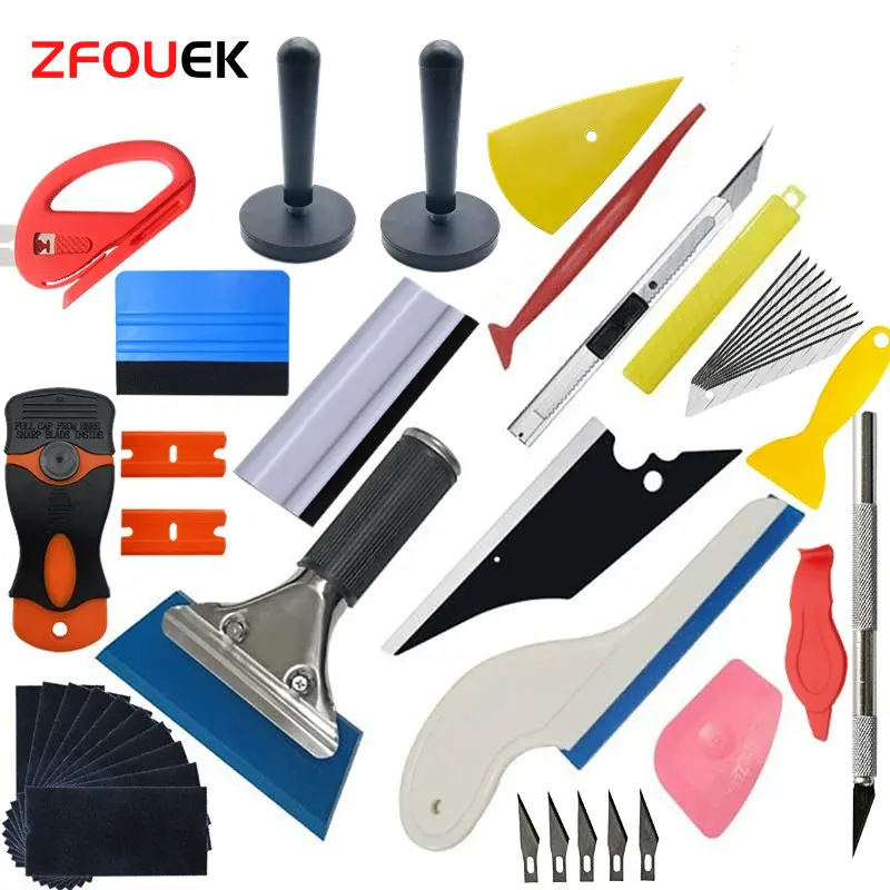 New Car Vinyl Tint Film Installation Tool Kit Rubber Scraper