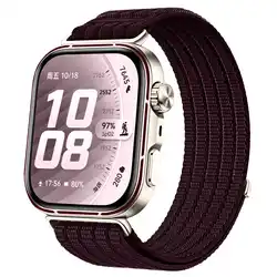 Premium Nylon Loop Band for Huawei Watch Fit - Sport Strap Bracelet Accessory (06 plum color)
