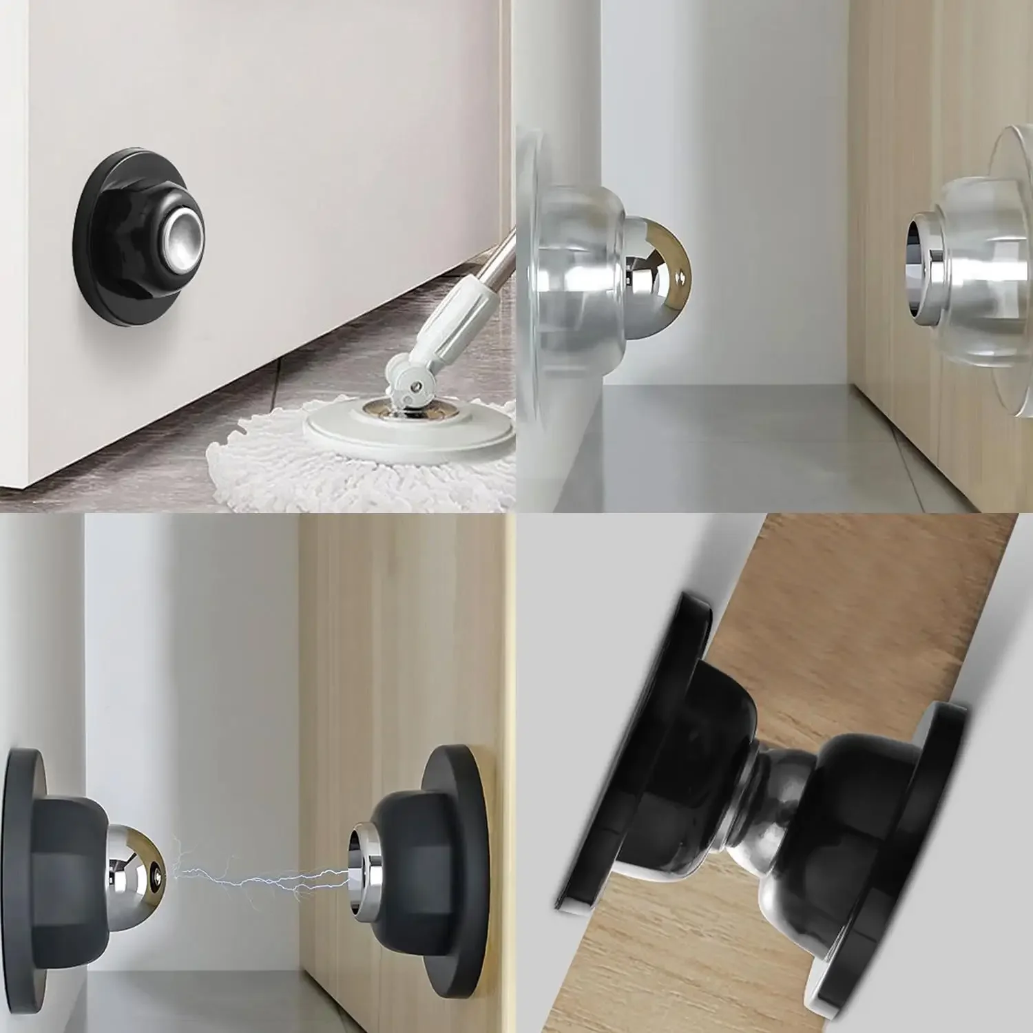 Door Stopper Silicone Door Stopper Magnetic Door Stopper Door Stopper Bumpers Door Hardware Magnetic Door Stopper Hotel Household Strong Mute Touch Silicone Anti-collision Stall Suck