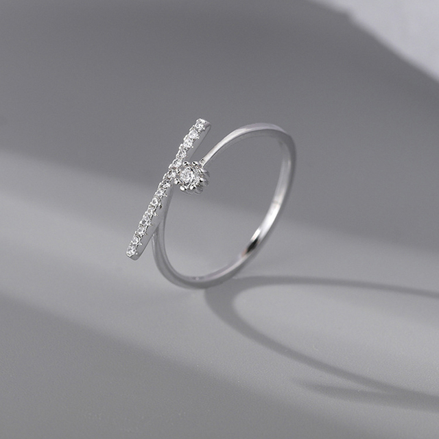 Heart Finger Open Rings For Women Girls Silver Color Metal Party Wedding Geometric Fashion Knuckle Jewelry Couple Gifts