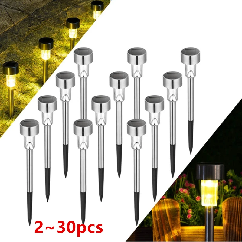 

2~30Pcs Solar Garden Lights Outdoor Solar Power Lantern Light Waterpoof Landscape Outdoor Lighting for Path Yard Lawn Solar Lamp