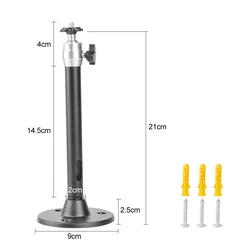Versatile Camera and Projector Metal Wall Mount Kit (Black)