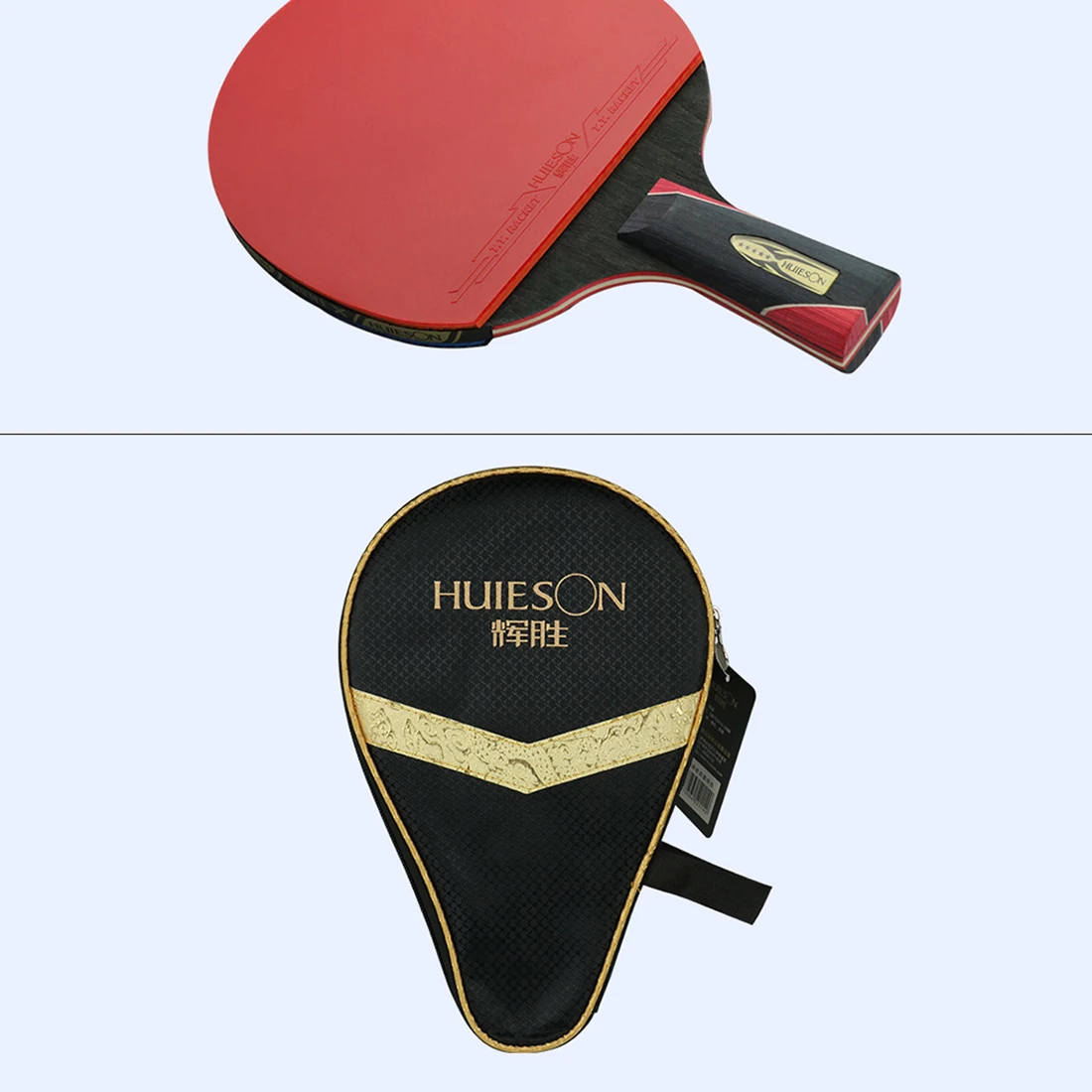 

High-quality Ping Pong Paddle Racket Case Carbon Fiber+Rubber Light Ping Pong Professional Racket Single Stability Table Tennis