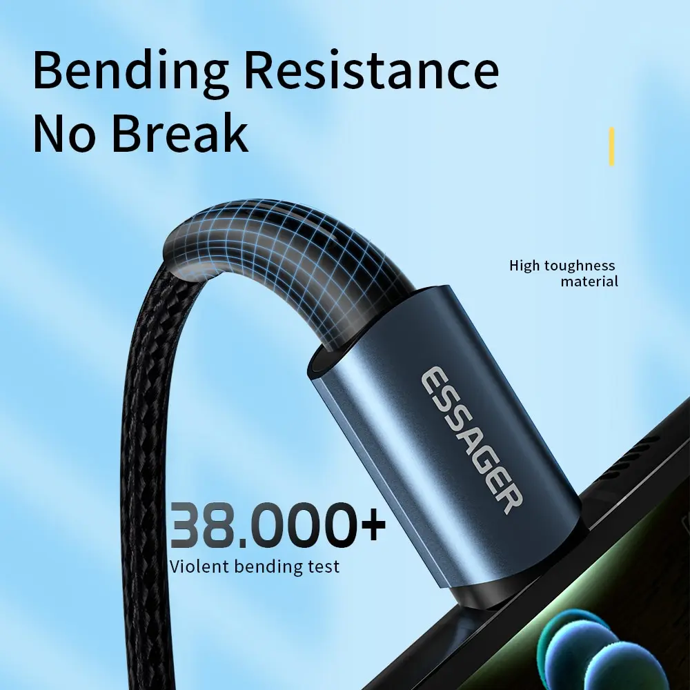 Essager PD100W 60W Type C C to C Cable Fast thumbnail 9