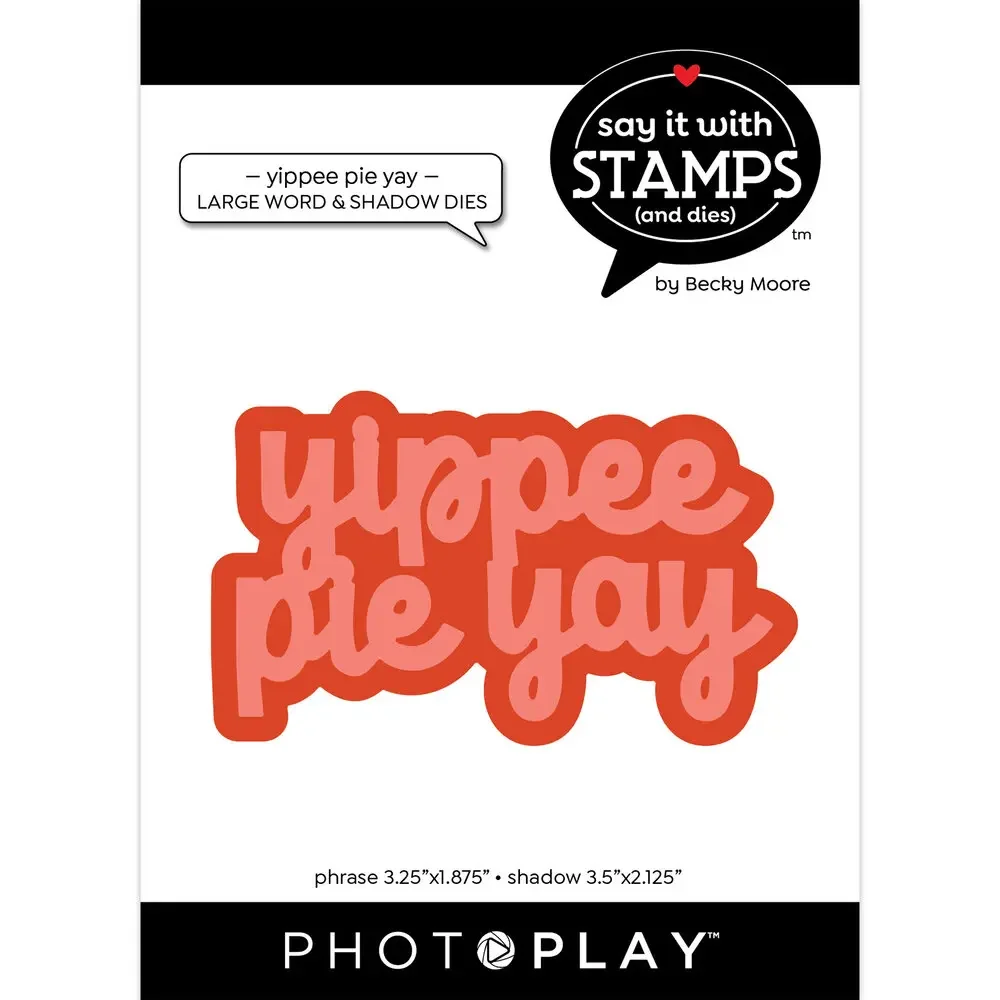 

Yippee Pie Yay Words Cutting Dies August Newest 2023 Scrapbooking Paper Making Frames Card Craft no Clear Stamps