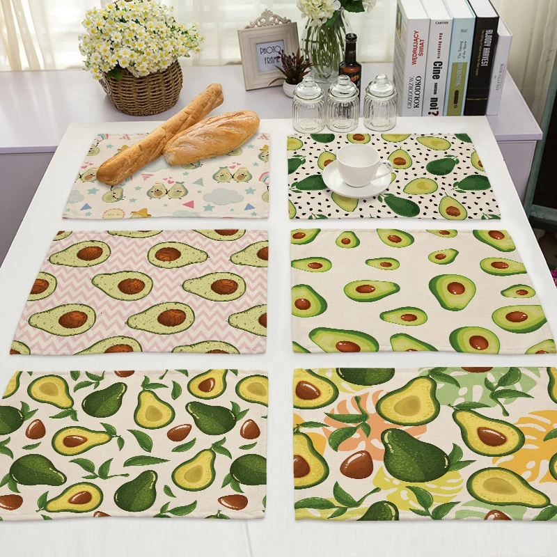 

Cartoon pear table mats for dining table table placemats table decoration accessories placemats for table party decoration table