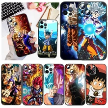 

Anime Dragon Ball Goku For Apple iPhone 13 12 Pro Max Mini 11 Pro XS Max X XR 6S 6 7 8 Plus 5 SE2020 Black Phone Case Funda Capa