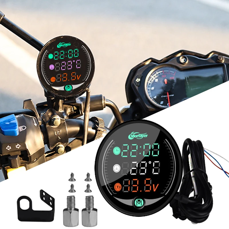 Waterproof-Motorcycle-Water-Temperature-Meter-USB-Rechargable-Tempo ...