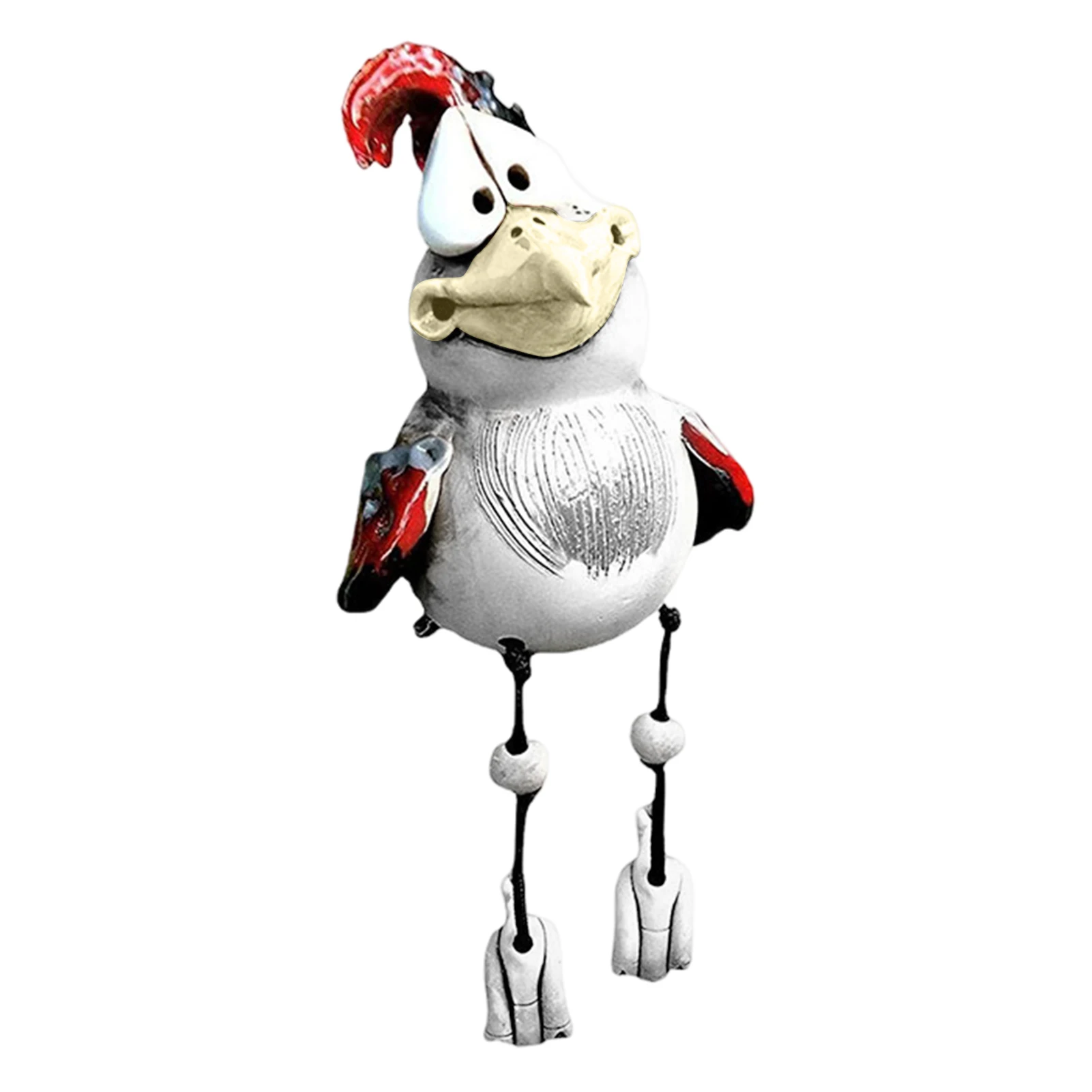 

Куриные фигурки, статуя, украшения для сада, полимерные поделки, ферма, забавная Новинка, куриный петух, искусство, искусство, украшение на День Матери