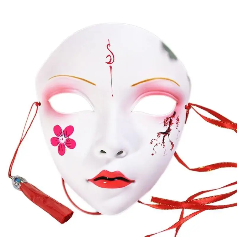 39BD Party Lustige Halloween Party Masken Maskerade Maske Handbemalte Maske Kunststoff – Detail 9