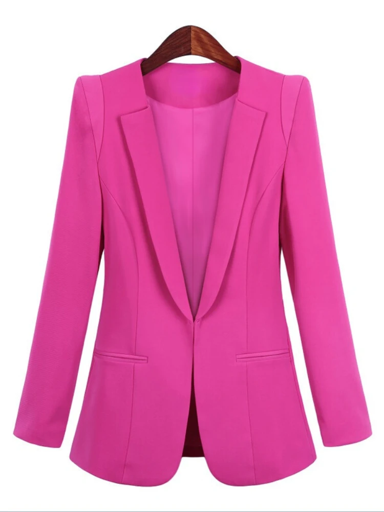 

Новинка весна-осень приталенный черный-синий маленький костюм куртка Женская мода темпераментный Повседневный Кардиган Куртка женская куртка пальто