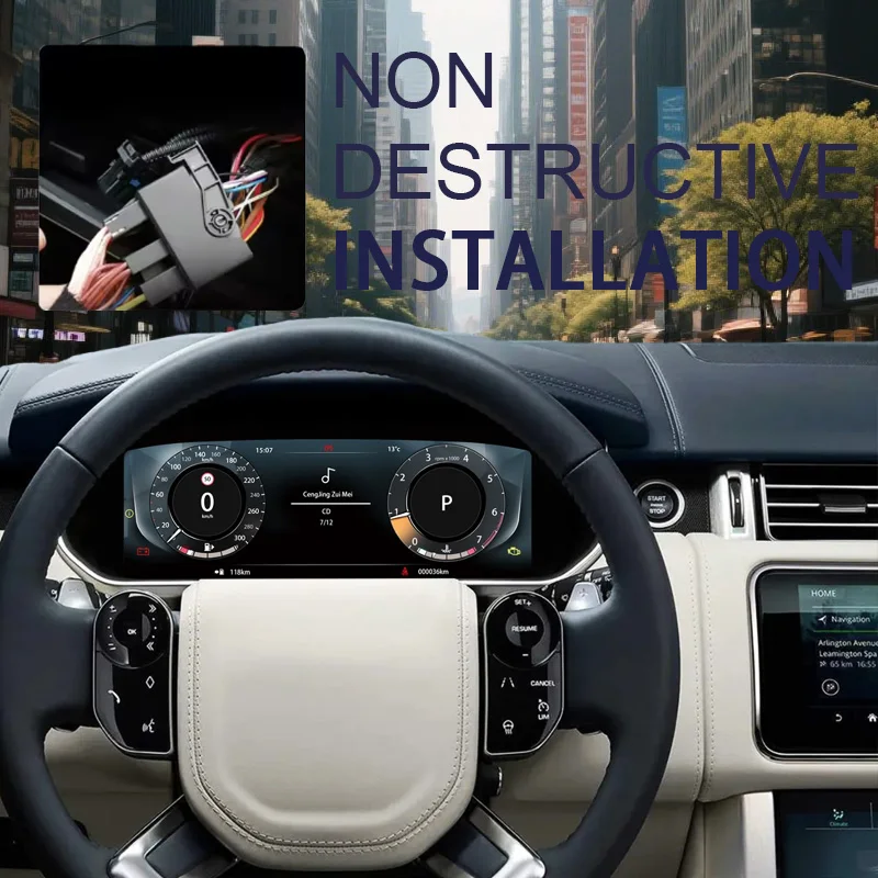 Panel de Instrumentos Digital para Range Rover Sport 2014-2017/Range Rover Vogue 2013-2016, Velocímetro, Tablero de Instrumentos, Pantalla HD de 12.3'' 5