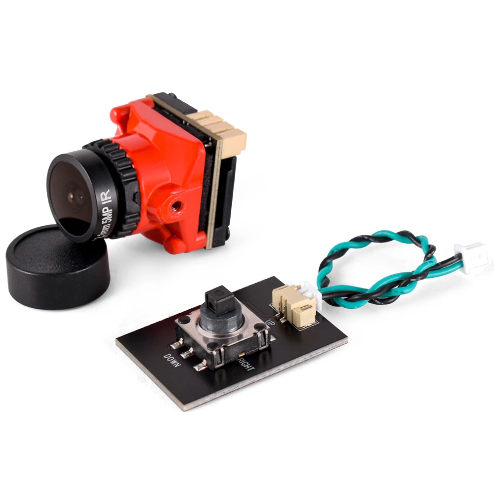 Caméra FPV 1800TVL Haute Définition pour Drone de Course - Pièce de Mise à Niveau dans sa boîte d'emballage, avec câbles et accessoires