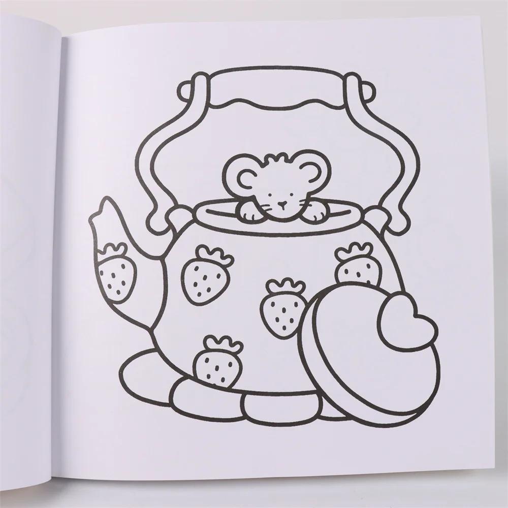 Halloween Spectre Coloring Book COZY&CUTE Coloring Book for Adults and Teen Featuring Adorable Creepy Creatures Painting Gift 4