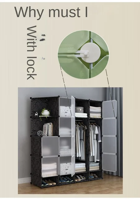 Armadio Pieghevole In Tessuto Non Tessuto - 170cm, Grigio, Con Ripiani E Copertura Antipolvere - Foto 13