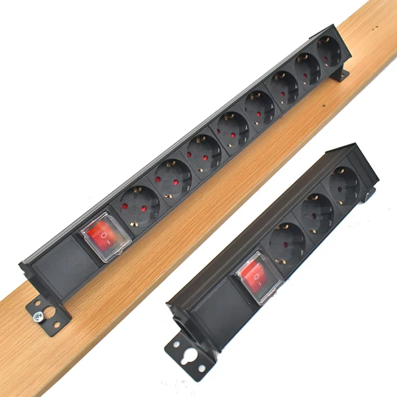 Pdu Power Strip Distribution Unit Painel de Alumínio Desktop Soquete Padrão da ue 110way Outlet Modular C14 Port