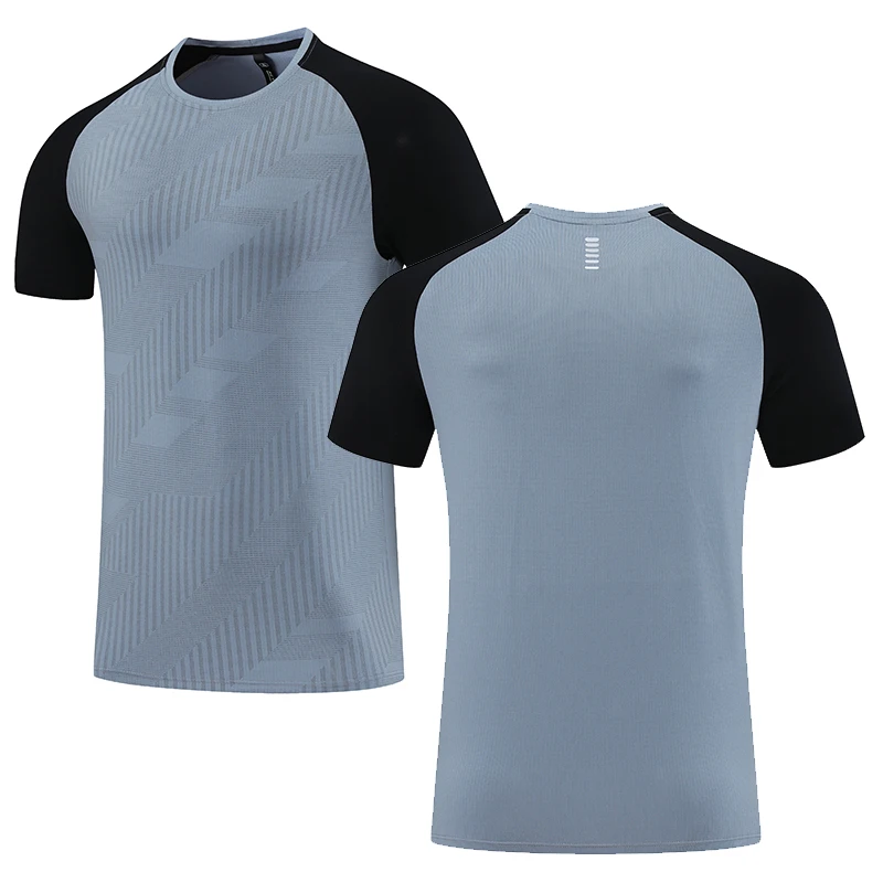 T-shirt de sport pour hommes, LOGO personnalisé, haut de course, Fitness,  entraînement en gymnastique, Jogging