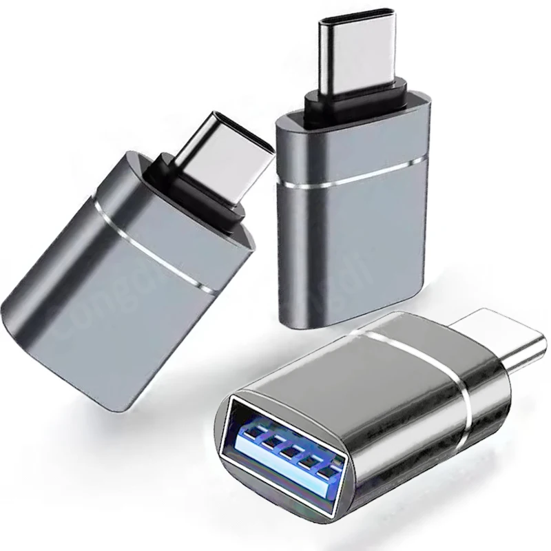 USB3.0 to Type C OTG 어댑터 액세서리 (아이폰 11, 12, 13, 14 Pro Max, 애플 아이패드, 삼성용) Type-C 암-USB 수 컨버터