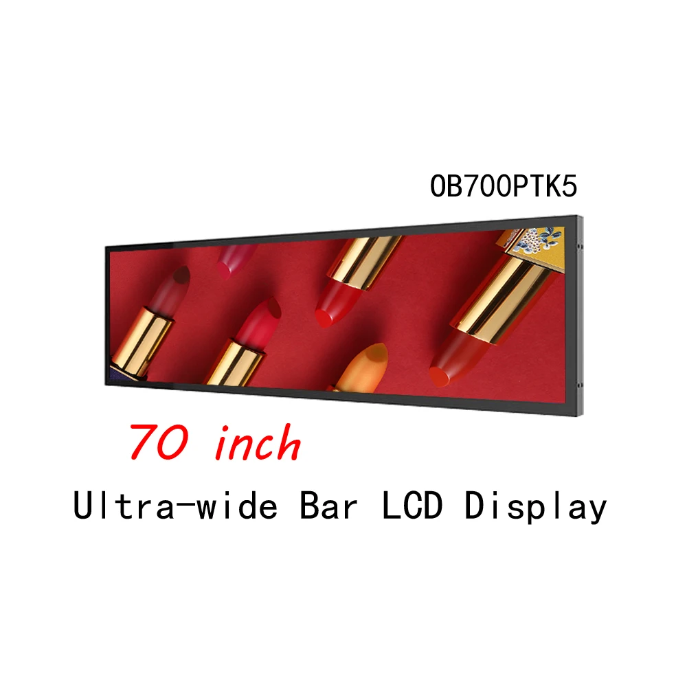 Obeytec 70 inch outdoor stretched LCD signage Long Bar display 3840*1350 Android 1+8G extened wide | Компьютеры и офис