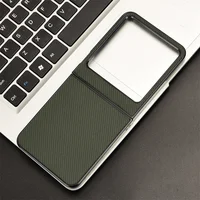 For Tecno Phantom V Flip 2 Scratchproof Carbon Fiber Leather Back For Tecno Phantom V Flip2 Case Hard Protective Phone Cover 1