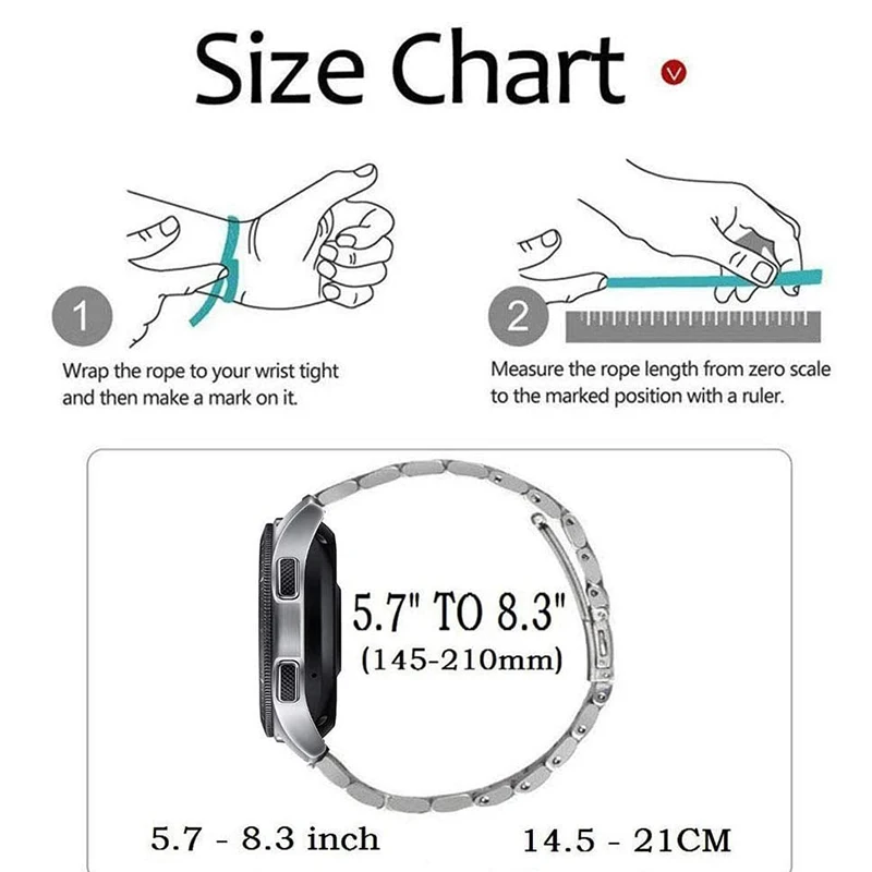 Stainless Steel Bracelet Wristband Strap