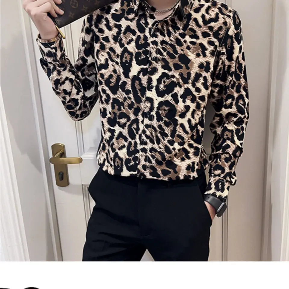 Autumn KPOP Fashion Style Harajuku Slim Fit Tops Loose All Match Casual Shirt Korean Style Pointed Collar Button Printed Blusa