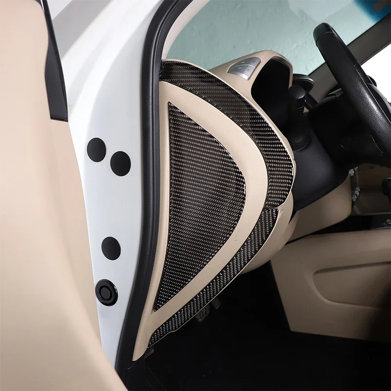 

For Nissan Pathfinder 2013-2018 Soft Carbon Fiber Car Dashboard Side Panel Cover Trim Sticker Car Accessories