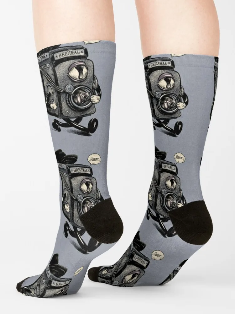 Shoot RAW - Time Traveler Old Fashioned Film Camera | Never too Old to Rock | Kids Mask | Backpack | Whimsical Old Cartoon Socks