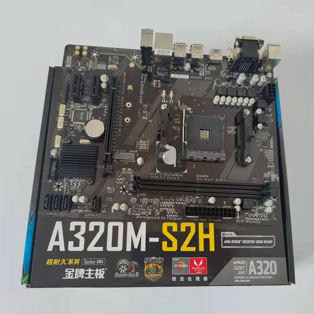 For Gigabyte Desktop Motherboard A320M S2H M-ATX AMD A320