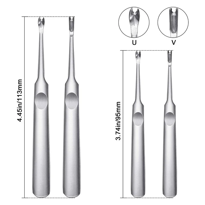 Stainless Steel Carving Tools Set for Leather Crafting-Groove Cutter, Beveler, V/U Gouge and Edge Skiving Knife
