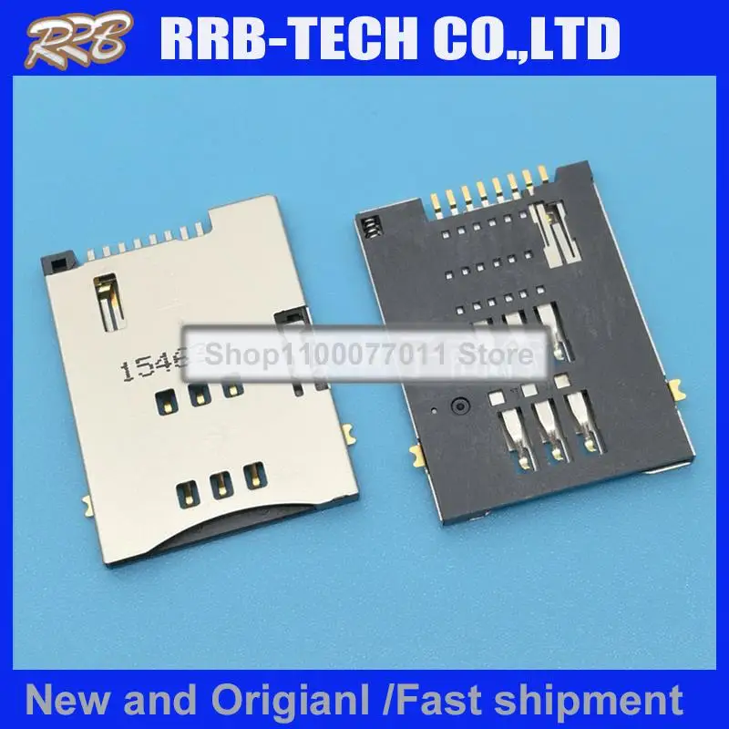 

10pcs/lot 47553-0001 475530001 SIM card card seat 1.8mm high measure 8pin 100% New and Original