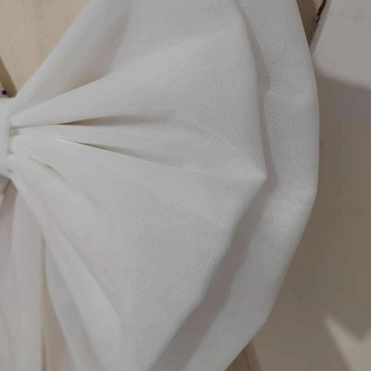 Seperate Ivory Organza Bow Appliques Wedding Dress Knots White Removeable Bride Dresses Knots With Ribbon