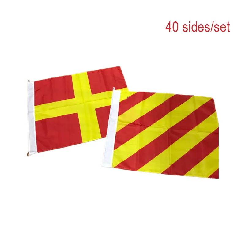 

40 sides/set International language marine nautical signal flags ships size NO 4 500X350MM OR 700x600 NO3 700X900 NO2