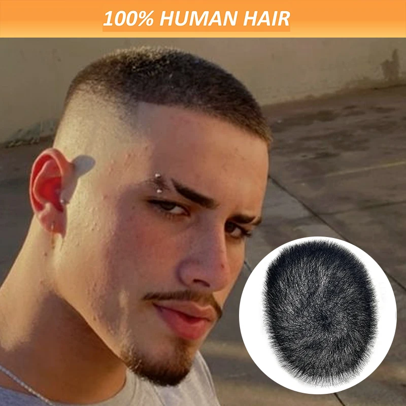 Buzz Cut Corte De Cabelo Bem Curto Masculino Peruca De Pele Curta