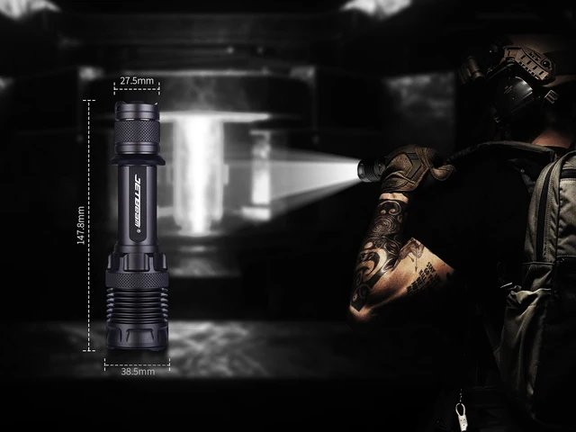ライト・ランタン JETBeam M37 Pro M37 Pro Tactical Flashlight 3700 Lumens Rechargeable