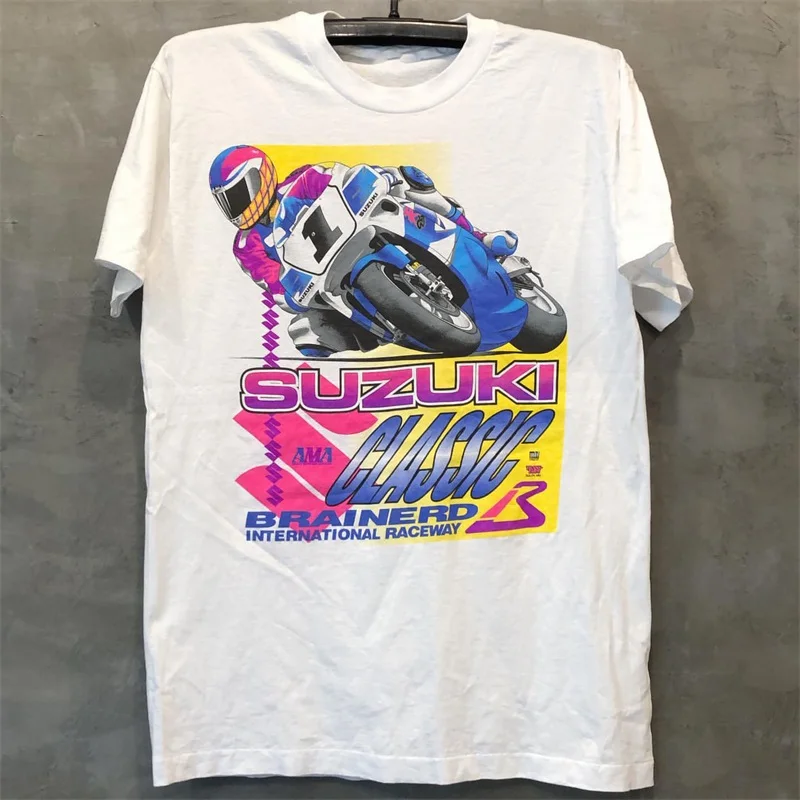 Speed Racer Printed Short Sleeve American College Style