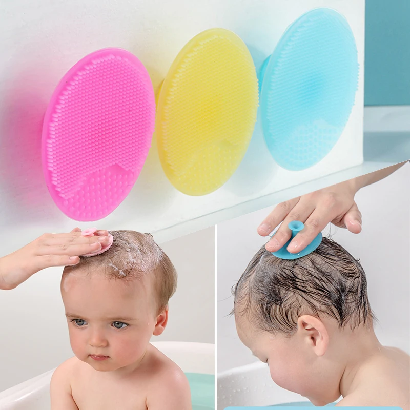 1pc Lovely Infant Shower Brush Safe Hair Comfortable Bath Massage