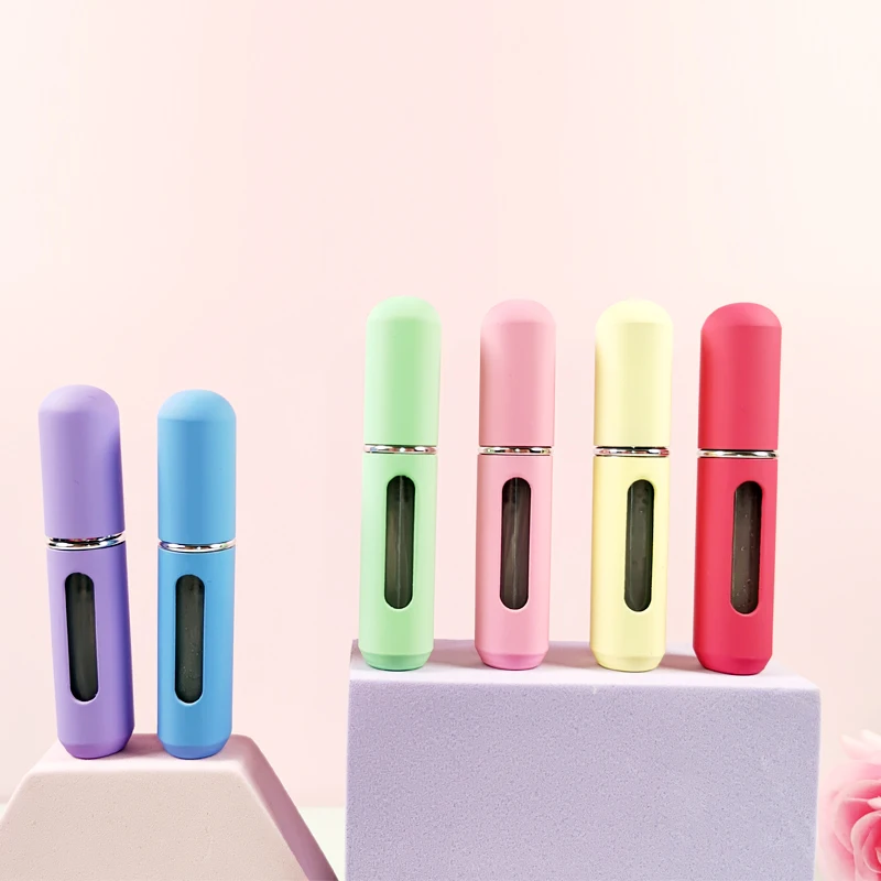 16 Pcs 5ml 휴대용 미니 리필 가능 향수 분무기 병 하단 리필 향기 펌프 케이스 바이알 빈 여행용 크기 스프레이 병