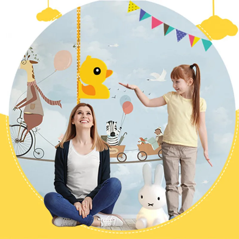 Kids Room Decoration Wall Sticker Baby Height Vertical Measuring Ruler EVA Foam Movable With Magnet For Boys And Girls Gift