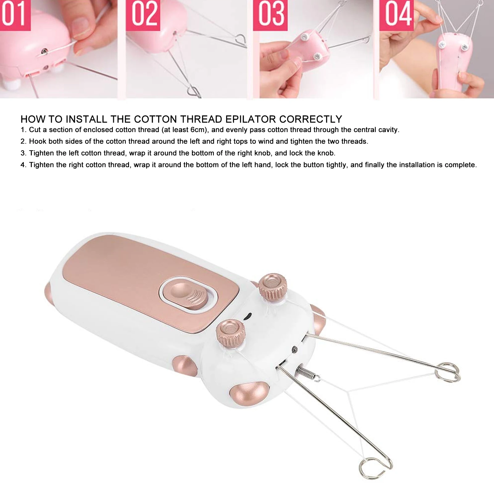 Electric Epilator Facial Hair Remover for Daily Removal