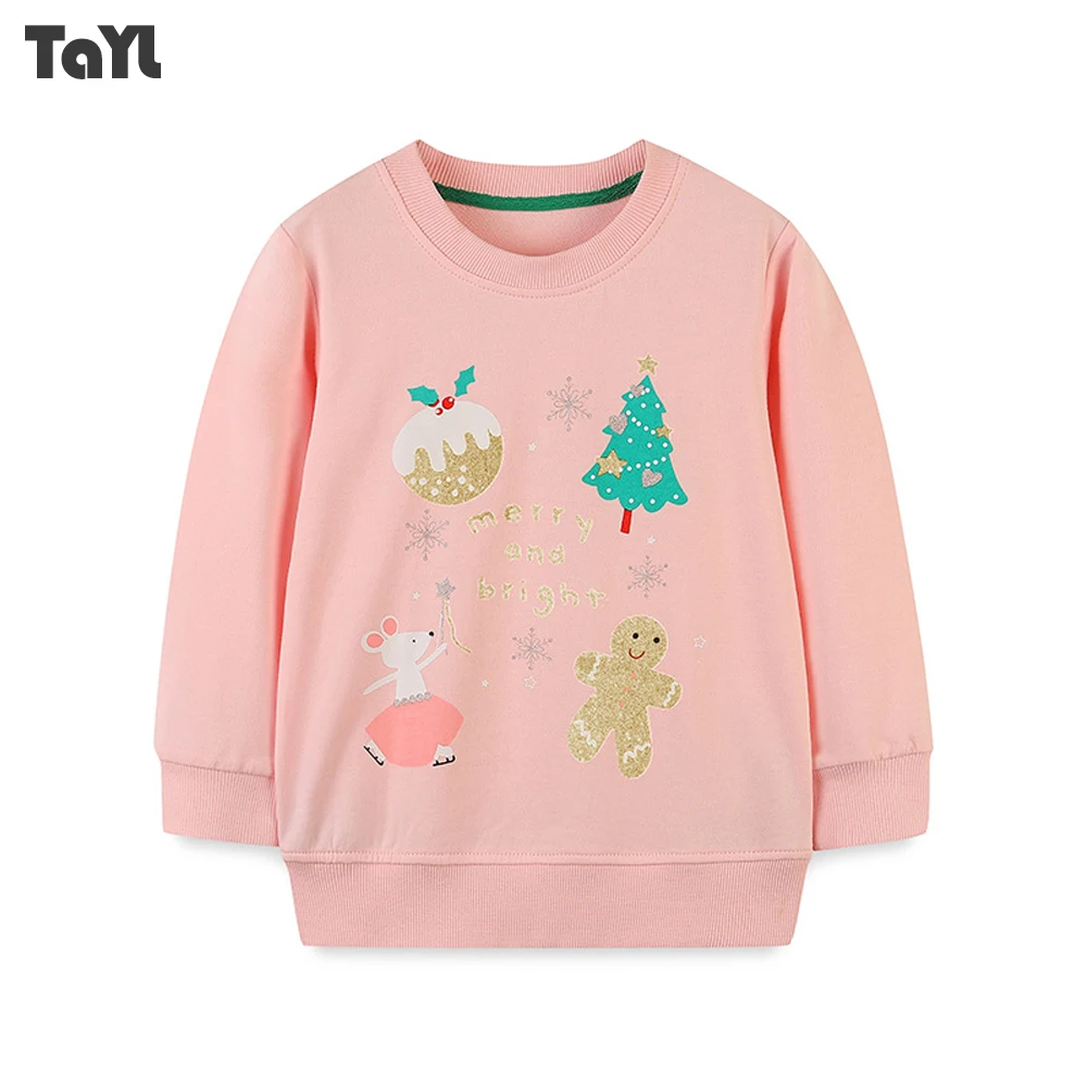 

European And American Style Children's Sweatshirt Child Fashion Printing Girls Pullover O-Neck Long Sleeve Sweaters Kid Clothes