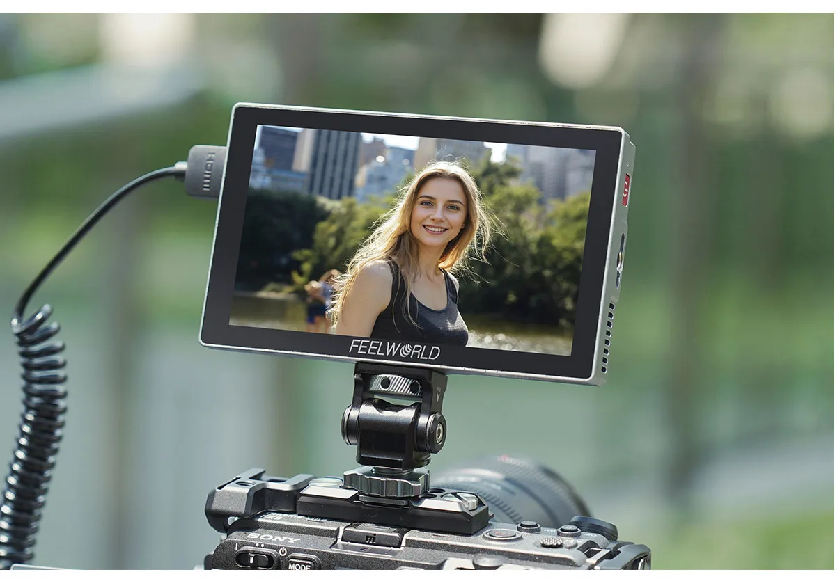 P6X 5.5" Camera Field Monitor 3D LUT HDR IPS Panel TouchScreen Display 4K HDMI-C