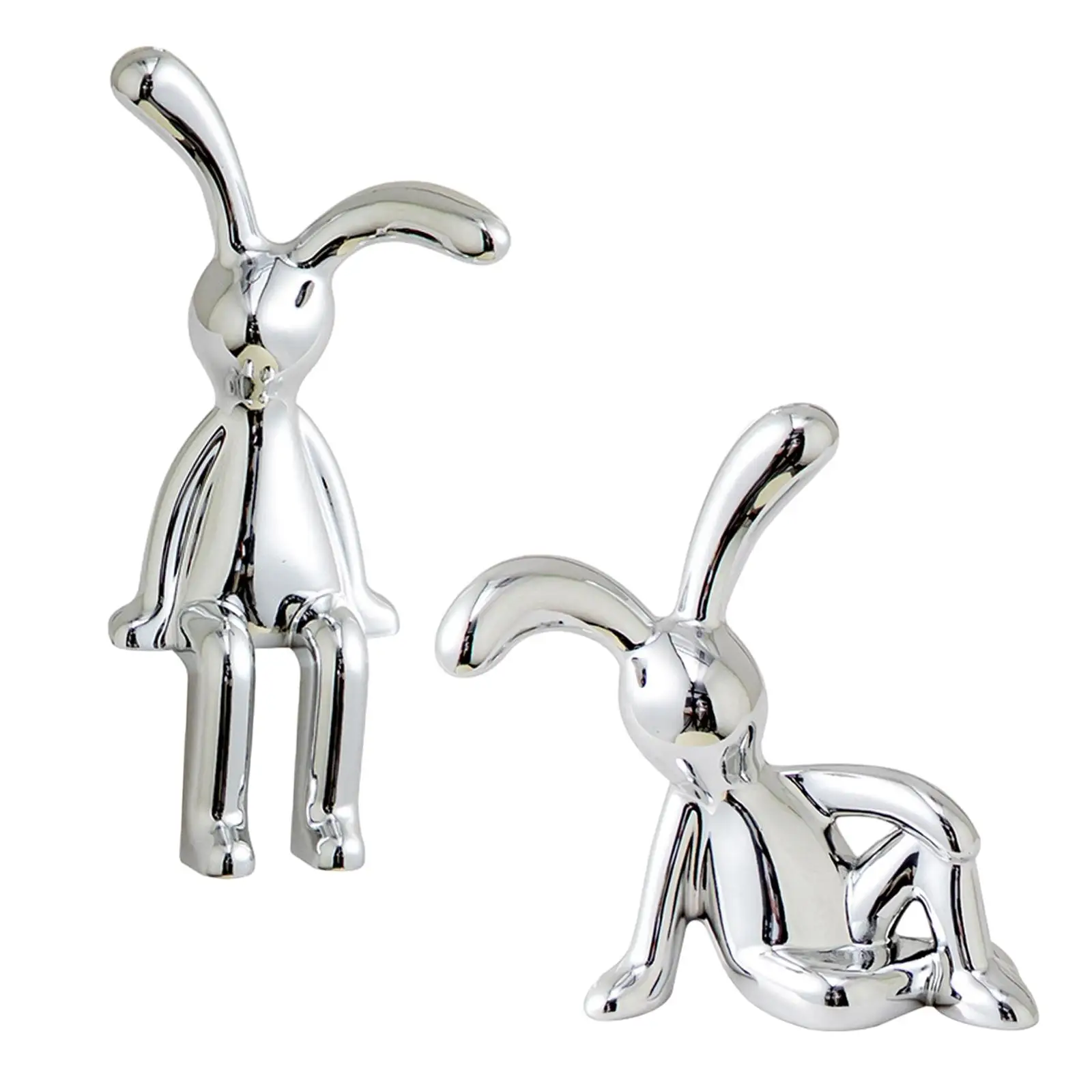 Cute Rabbit Statue Desk Collection Decorative Accents Birthday Gifts Spring Decoration for Holiday Party Shelves Home Decoration