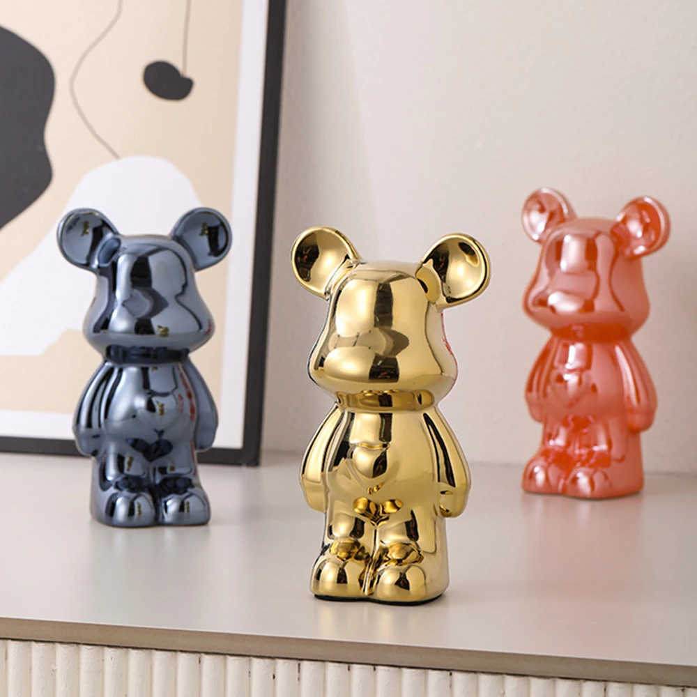 Keramische cartoon teddybeer spaarpot voor woonkamer_voghion.com